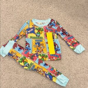 Bamboo Colorful Kids Cartoon Costume Pajama Set